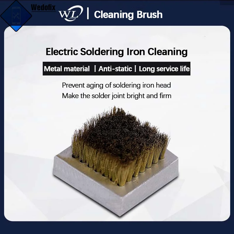 

WL Electric Soldering Iron Tips Cleaning Brush Anti-Static Welding Iron Head Maintenance Aging Resistance Tool