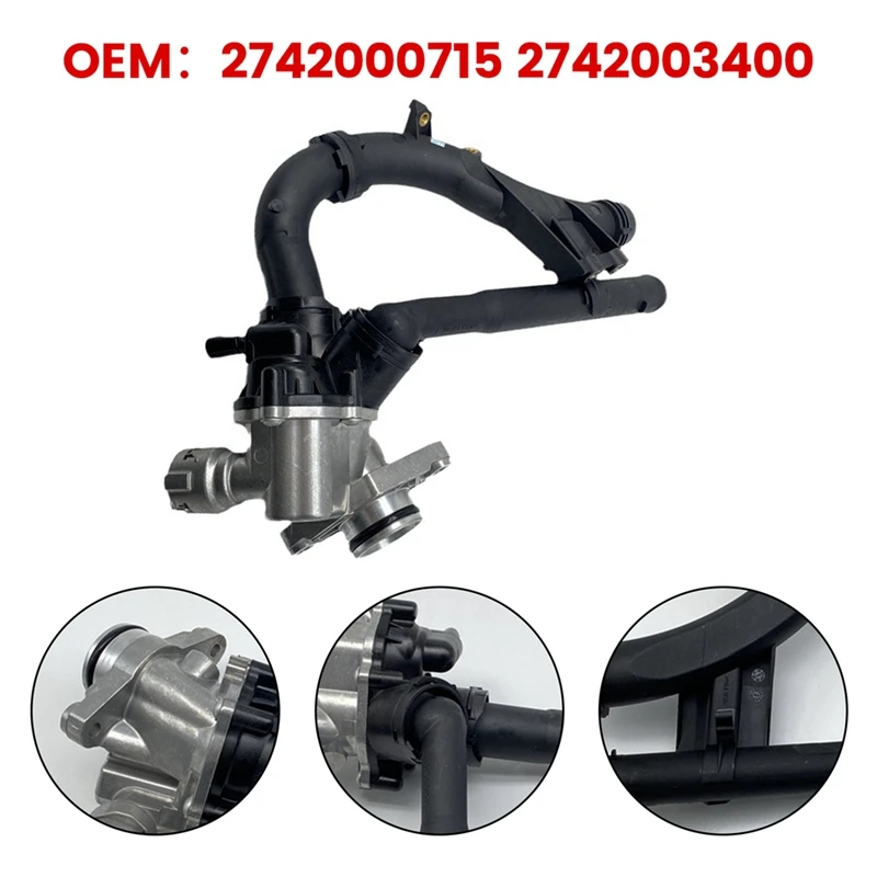 Car Engine Thermost For Mercedes Benz M274 E20 C300 E300 W205 W213 W253 W212 2742000715 2742003400 1