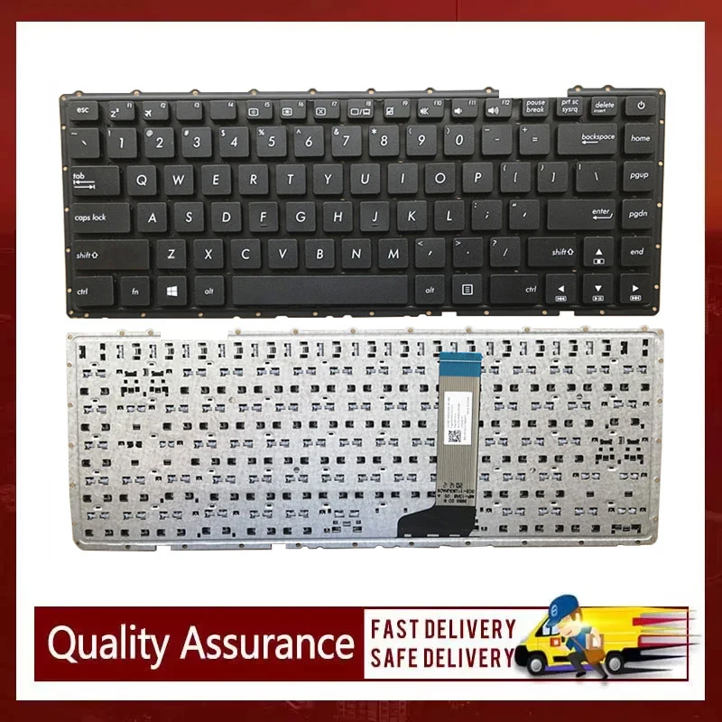 

Laptop keyboard For ASUS X442 X442U X442UR X442UA-GA100R A480U US black