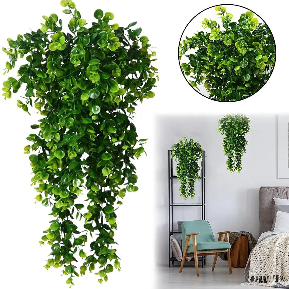 2/4pcs Artificial Hanging Plants UV Resistant 5