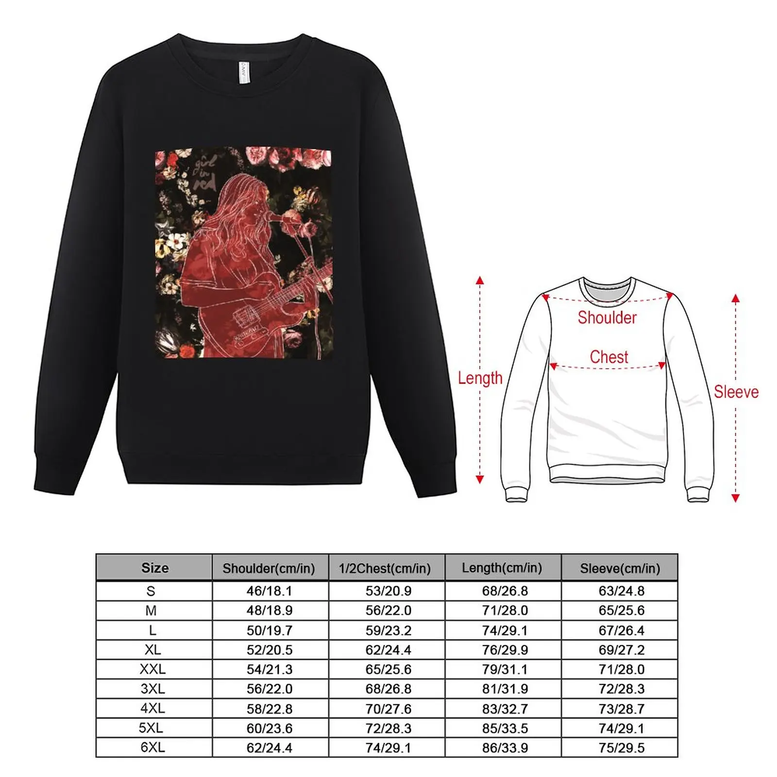 New Girl in Red Sweatshirt men clothing men's autumn clothes new in hoodies & sweatshirts