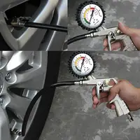 220PSI Car Tire Pressure Gauge High Pressure Gun Type Air Compressor Tire Inflator Pump For Car Truck Motorcycle SUV Repair Tool - Image 3