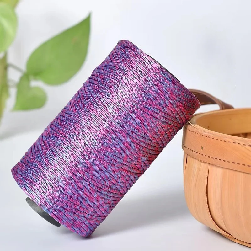 Ice Silk Thread for Summer Crochet – 250g Roll, 2.5mm Thick
