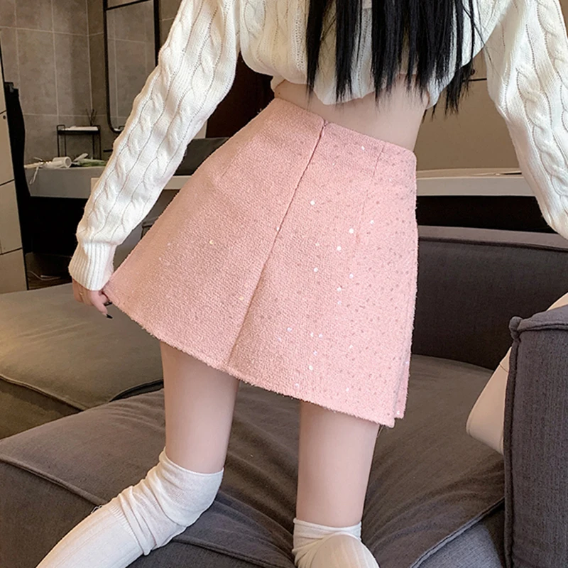 ☆25SS☆Tweed Mini Skirt/KIMHEKIM☆ Kimberly Blue Tweed Skirt – The Oaks Apparel Co.