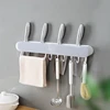 Chopsticks Hole Kitchen Sword Rack Multi-functional Storage Figurine Rack Wall Razor Cylinder Kitchen Storage Rack Hanging Rack 3