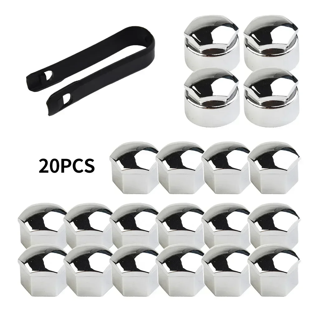 20Pcs Car 122mm x 18mm Chrome Nut Cap Wheel Bolts Removal Tool Wheel Set Automobiles Accessories Nuts Bolts car accessories,auto accessories
