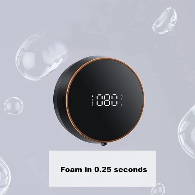 1Pcwall -Ra Szerelt Automatikus Folyékony Szappanos Adagoló Led Hőmérséklete - Image 4