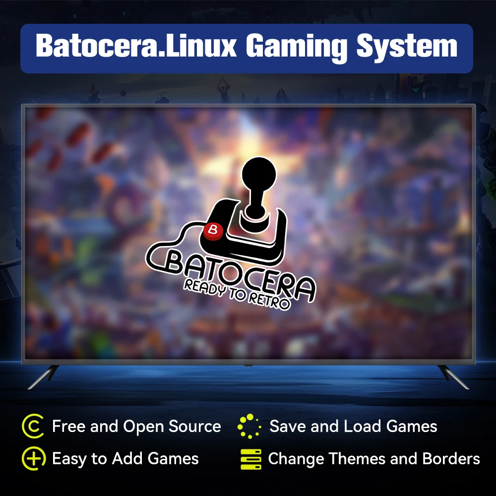 JMachen Hyper Base BC 500G/2TB Batocera.Linux 35 Portable Game HDD