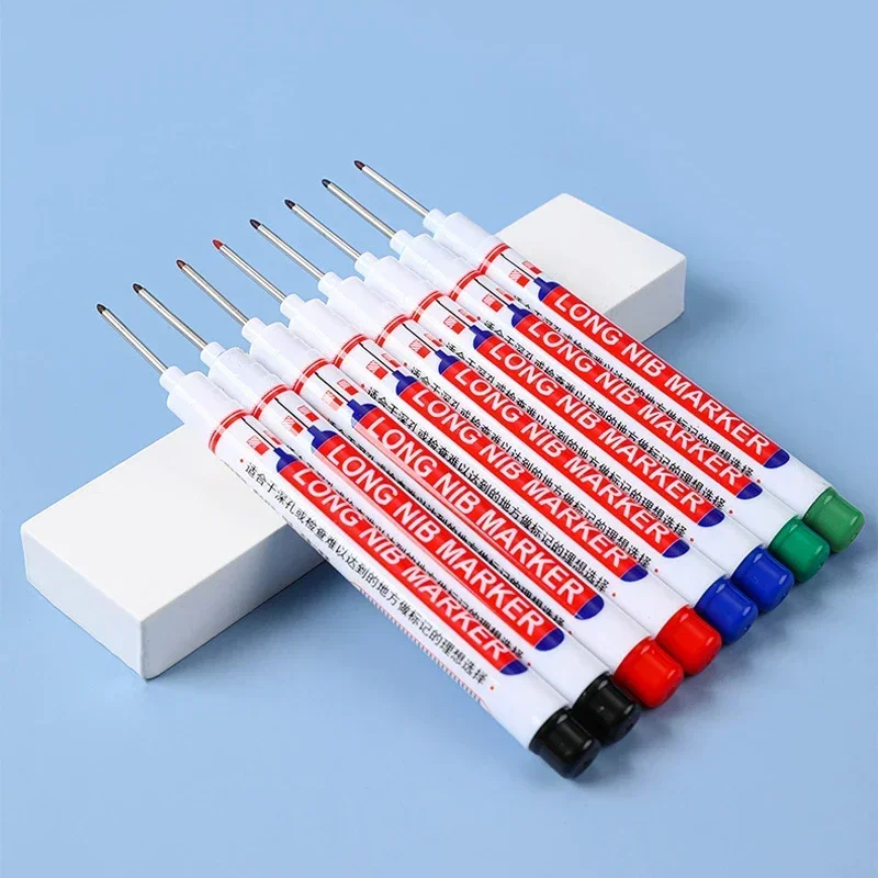 1/5 PCS 20mm Long Nib Head Marker for Metal Perforating Waterproof Woodworking Art Supplies