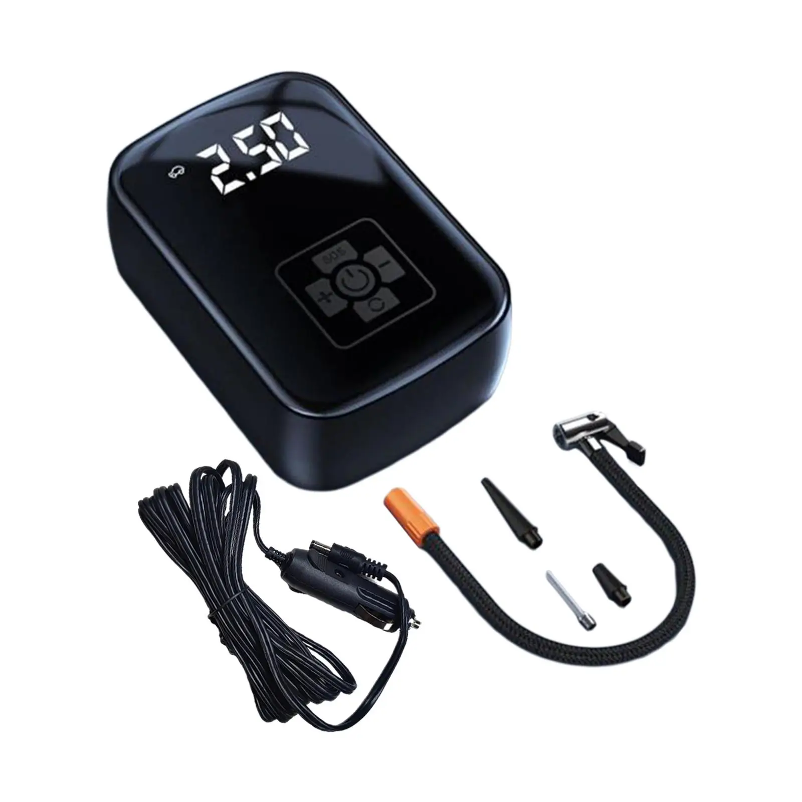 Portable Air Compressor LED Display Screen 150W Fast Bike Pump Air Pump for Bicycle Basketball Car Repair Motorcycle Bike