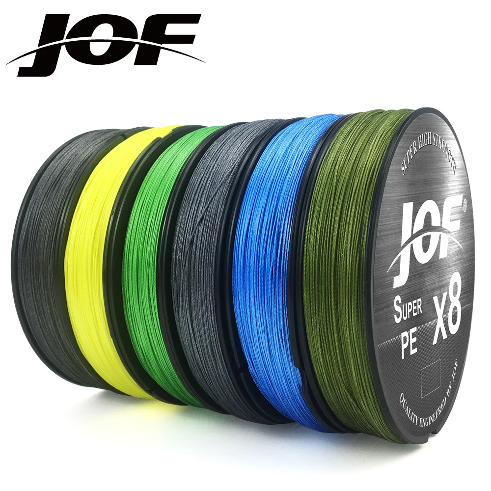 

JOF 8 Strands Braided Pe Fishing Line Multifilament 500M Carp Japanese Wire Fly Sea Saltwater Accessories