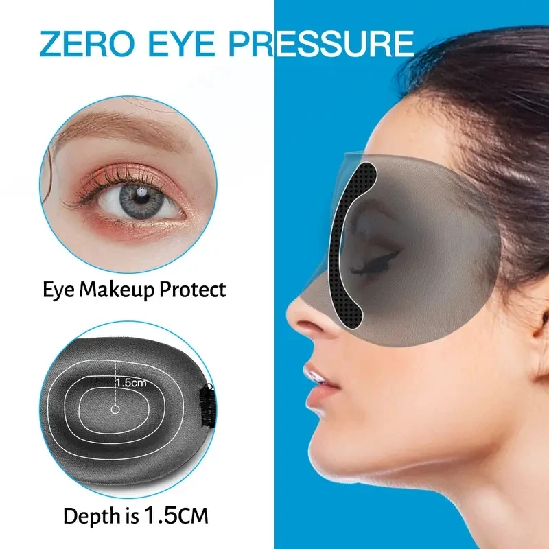 3D Sleep Mask Blindfold Soft Memory Foam Eye Mask