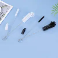 Bottle Cleaning Brushes 3pcs Long Nylon Tube Brush Set Flexible Bendable Cleaner for Washing Narrow Neck Bottle Coffee Cup Pipes 1