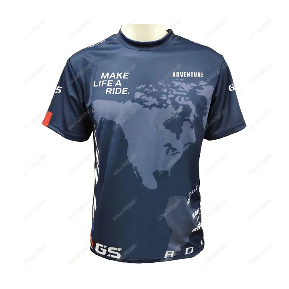 T Shirts Racing Sportswear Men Sports Tops Motorrad For BMW R1250 GS Motorcycle Motorsport Racing Jerseys ADVENTURE Riding Sports Travel Summer Quick Dry