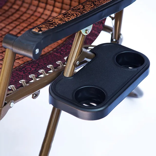 휴대용 접이식 의자 사이드 음료 트레이, 캠핑 피크닉 야외 해변 정원 음료 트레이, 테이블 컵 거치대 클립 실리콘 코스터