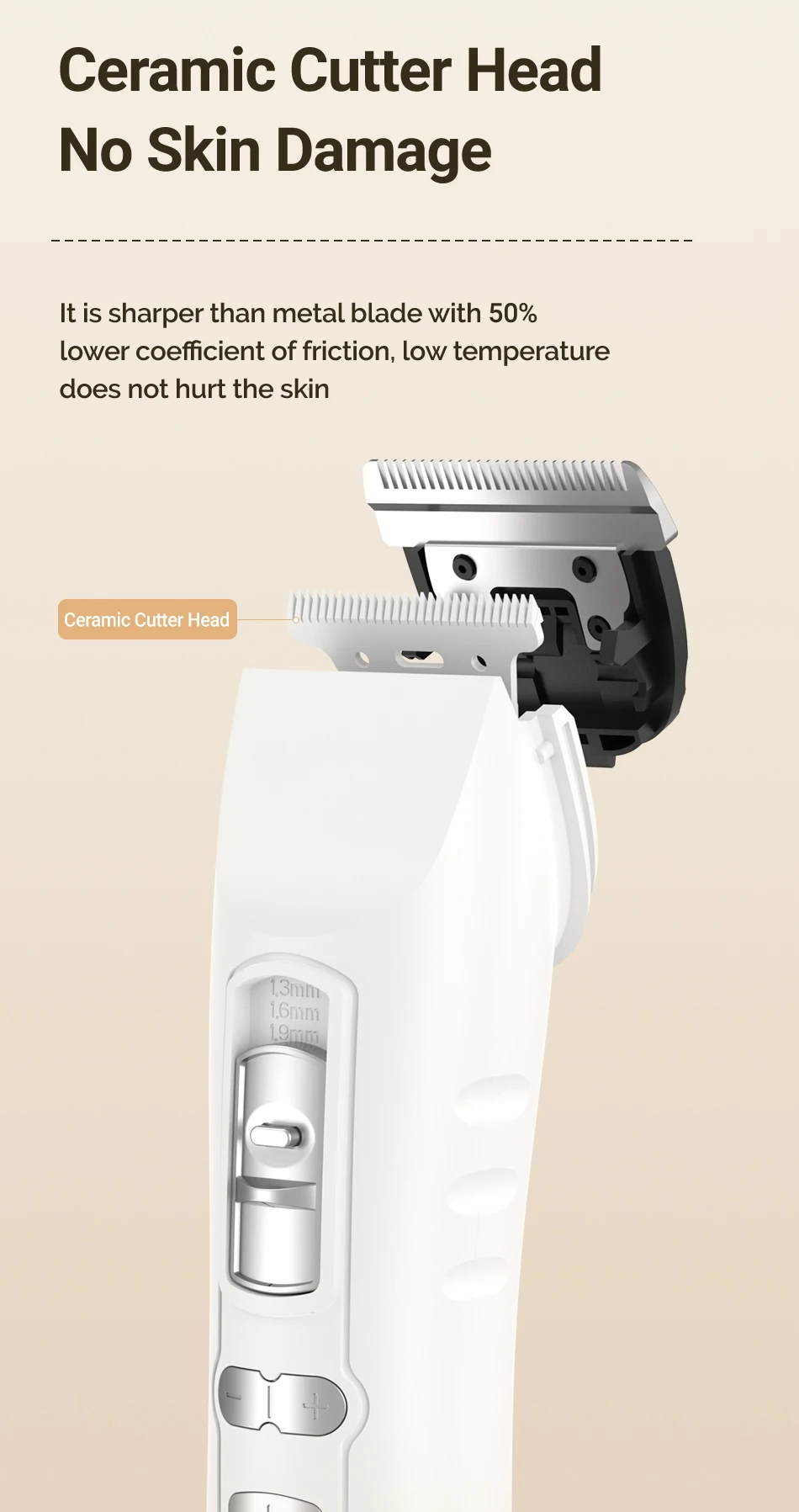 ROJECO Electric Dog Hair Trimmer Professional Pet Hair Clipper Shaver Haircut Pe