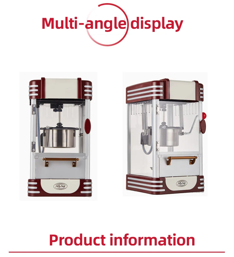 Wholesale Customization Automatic Popcorn Machine Machine A Popcorn Pop Corn Machine Hot Air Popcorn Maker 6