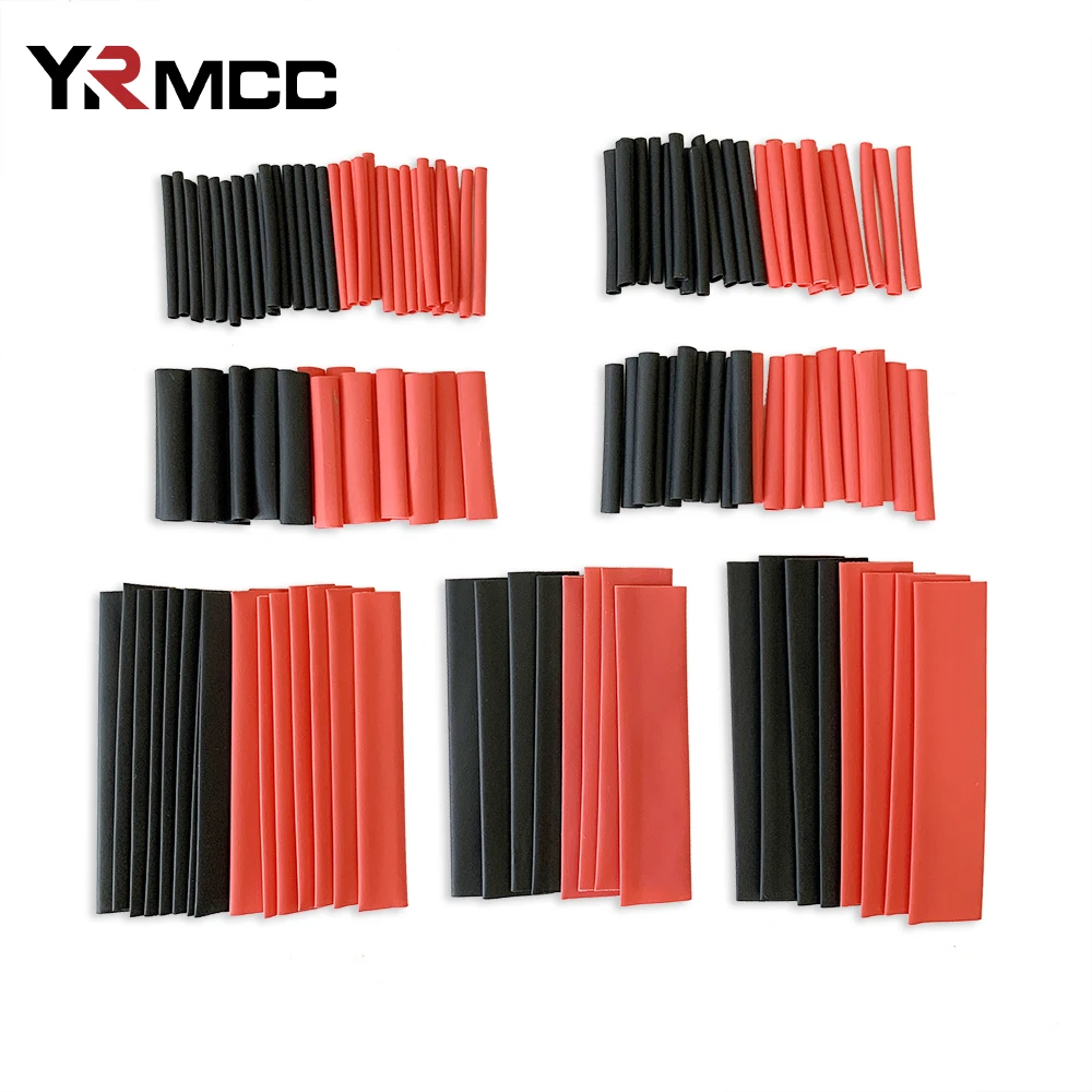 Heat Shrinkable Tube Kit Insulated Sleeving Tubing Set Electrical Cable Wire Thermoresistant 2:1 Car Wire Shrink Wrap Waterproof