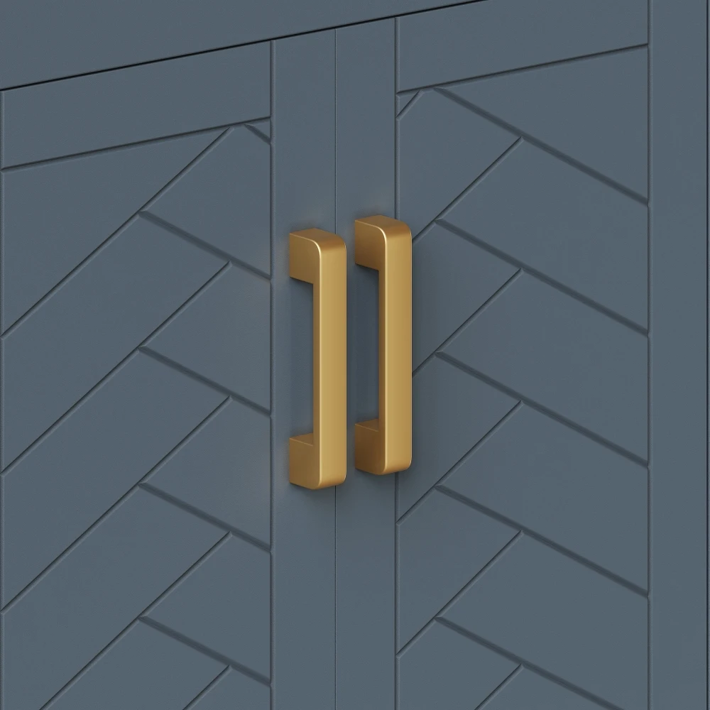 Moderner Freistehender Waschbeckenunterschrank mit Waschbecken & 2 Schubladen, Badezimmerschrank mit Viel Stauraum, Hochwertiger Badezimmerschrank – Detail 27