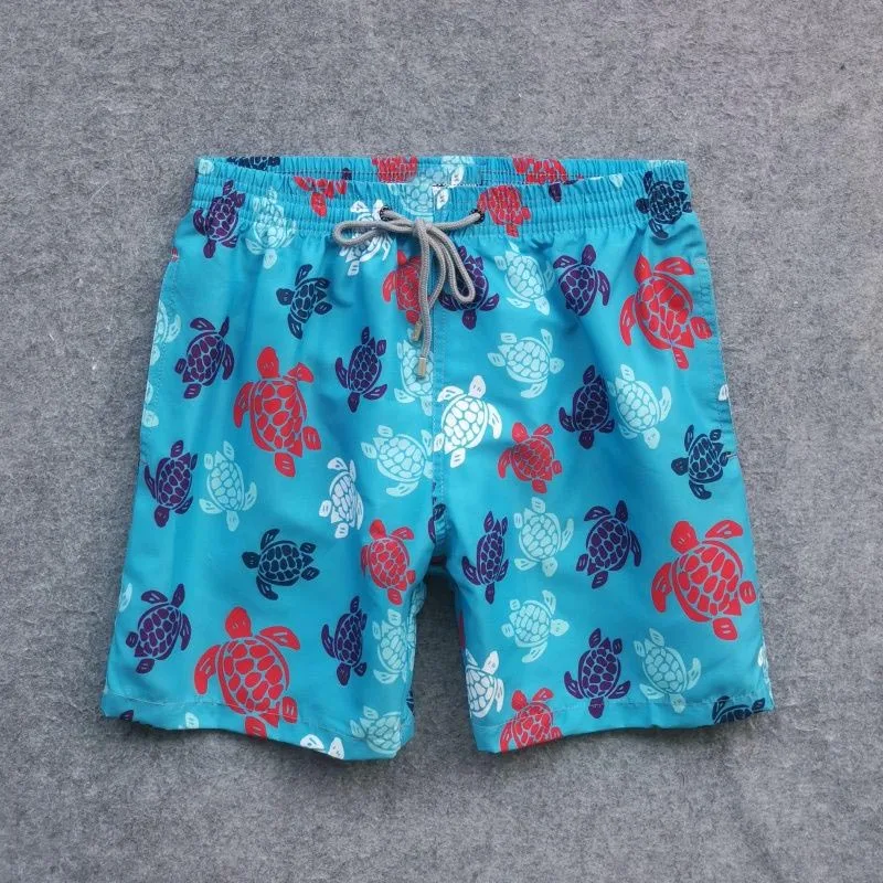 High Quality Men Floral Board Shorts Flowers Printed Swimwear Vintage Retro Daisy Beach Surfing VIlebreQUINS Mesh Swim Trunks