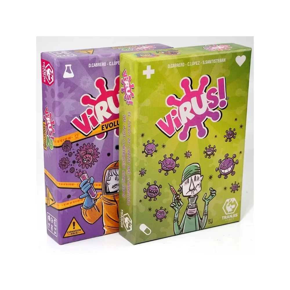 Virus!-Juego de cartas-El Juego mas contagioso. Edicion Espa&ntilde;ola. +8 a&ntilde;os VIRUS! 2 Evolution (Expansi&oacute;n) de cartas ( playing cards card games virus game cards