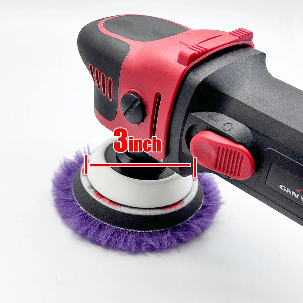 Car Polishing Pad 3" inch Wool Polishing Sponge Pads For DA RO Machine Car Care