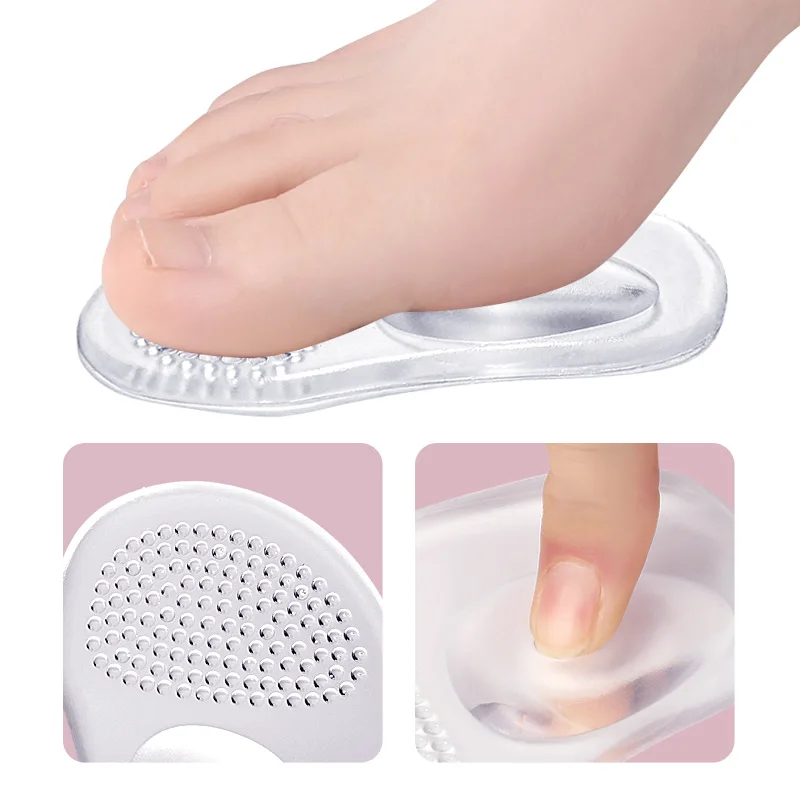 Shoe insoles Forefoot Pads Orthopedic Insoles Women Soft Silicone Gel Cushion Relieve Foot Pain Metatarsal Support Insert Pad