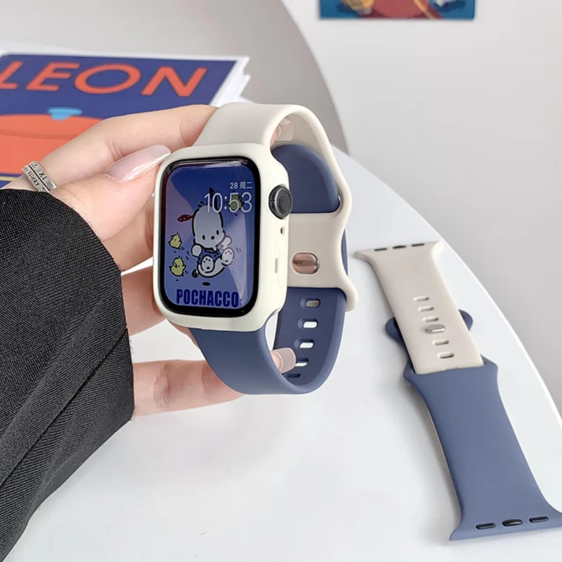 Premium Silicone Strap with Soft Protective Case