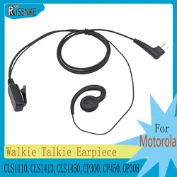 RISENKE-Walkie Talkie Earpiece Headset for Motorola, CLS1110,CLS1410,CLS1413,CLS1450,CP200,CP250,CP300, CP450,GP300,GP308, 2 Pin