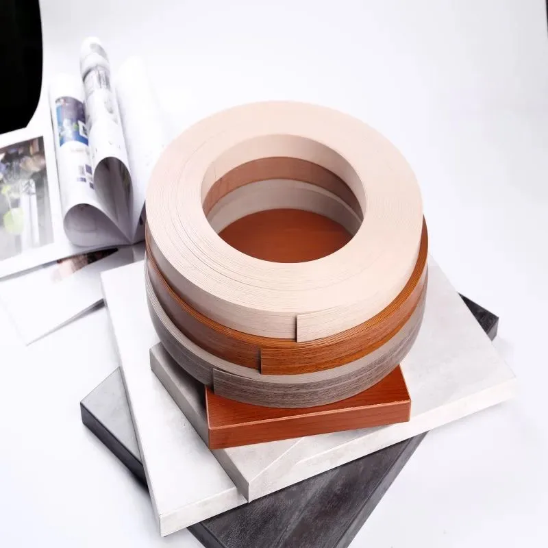 10M Hot-melt Self-adhesive Furniture Tape Edge Banding PVC Adhesive Veneer  Sheets for Cabinet Table Wood Surface Edge Decor