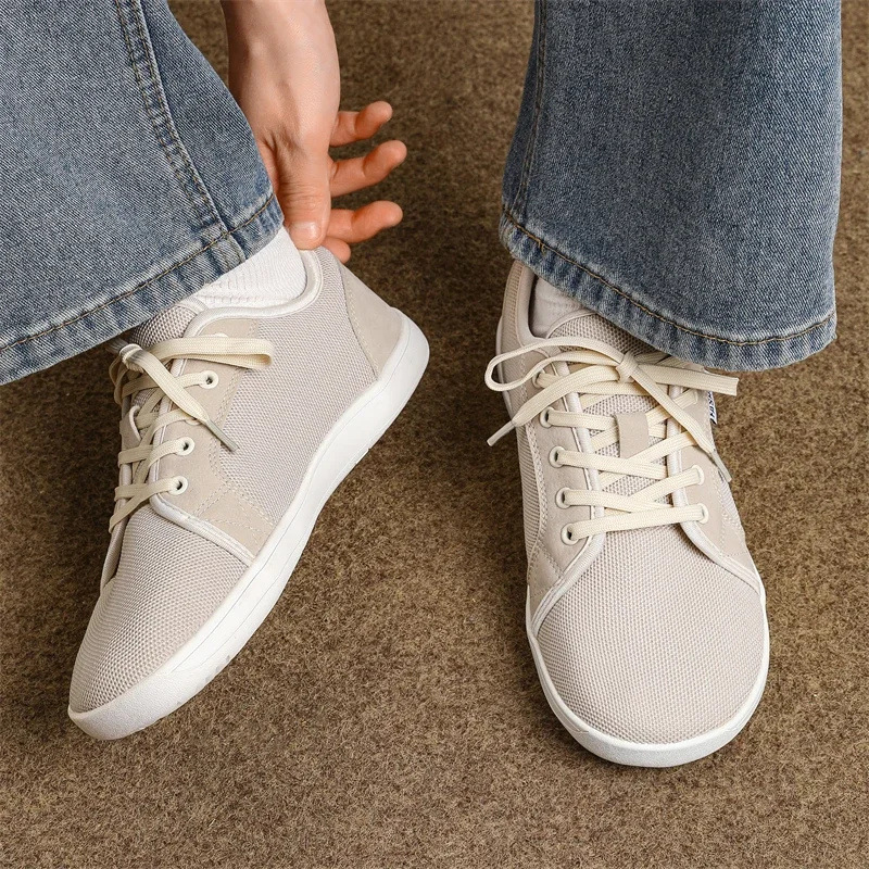 Womens Wide Toe Shoes Barefoot Unisex Plus Size Casual Sneakers Breathable Minimalist Shoes for Men Zero Drop Sole Walking Flats 4