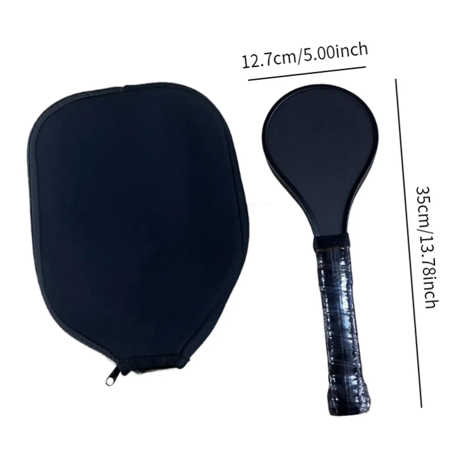 Pickleball Sweet Spot Paddle Pickleball Training Equipment Portable Long Handle Racquet for Beginners and Advanced