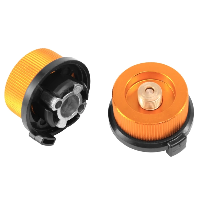 

2Pcs Gas Adapter Safe Durable Gas Stove Adapter Stove Connection Outdoor Camping Gas Bottle Adaptor For Butane Canister