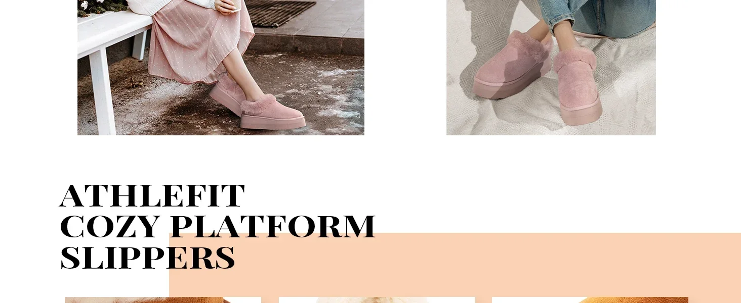 fluffy slippers women