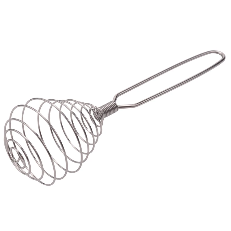 

Spring Coil Wire Whisk Hand Mixer Blender Egg Beater Stainless Steel Tool