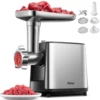 Electric Meat Grinder, Heavy Duty Meat Mincer, Sausage Stuffer Maker, Food Grinder with Sausage & Kubbe Kit, 2 Grinder Plates 1