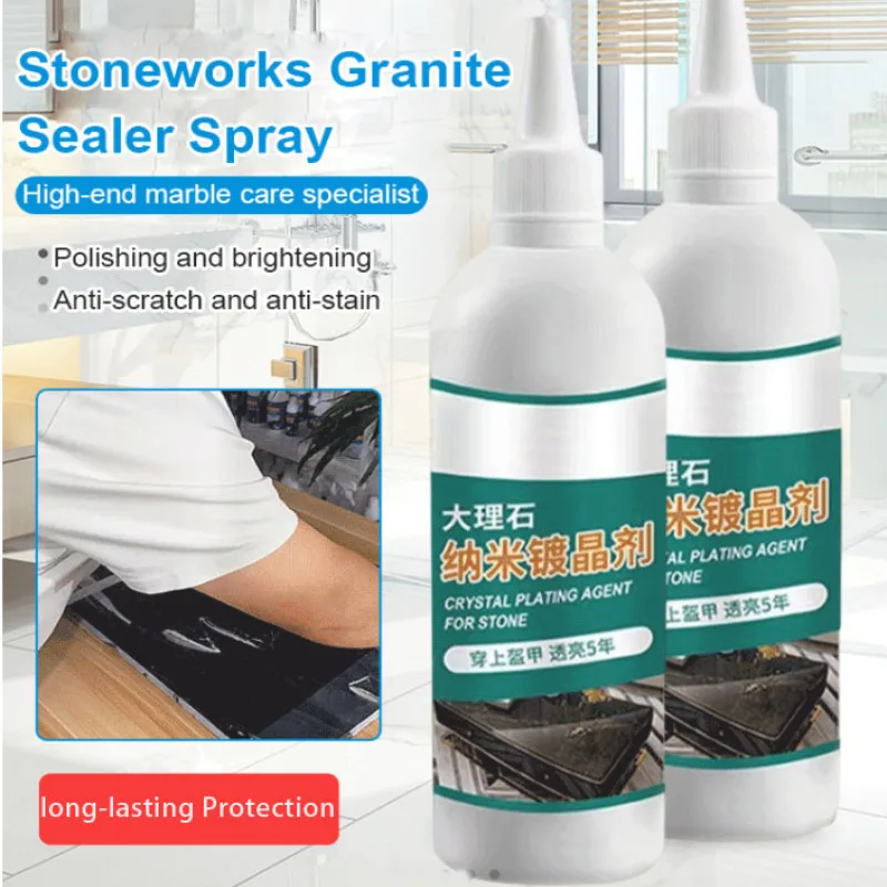 Stoneworks-Spray Scellant Granit pour la Cuisine, Nano-Clip, Agent de Placage, Meubles de Cuisine, Réparation des Rayures du Marbre, Rénovation