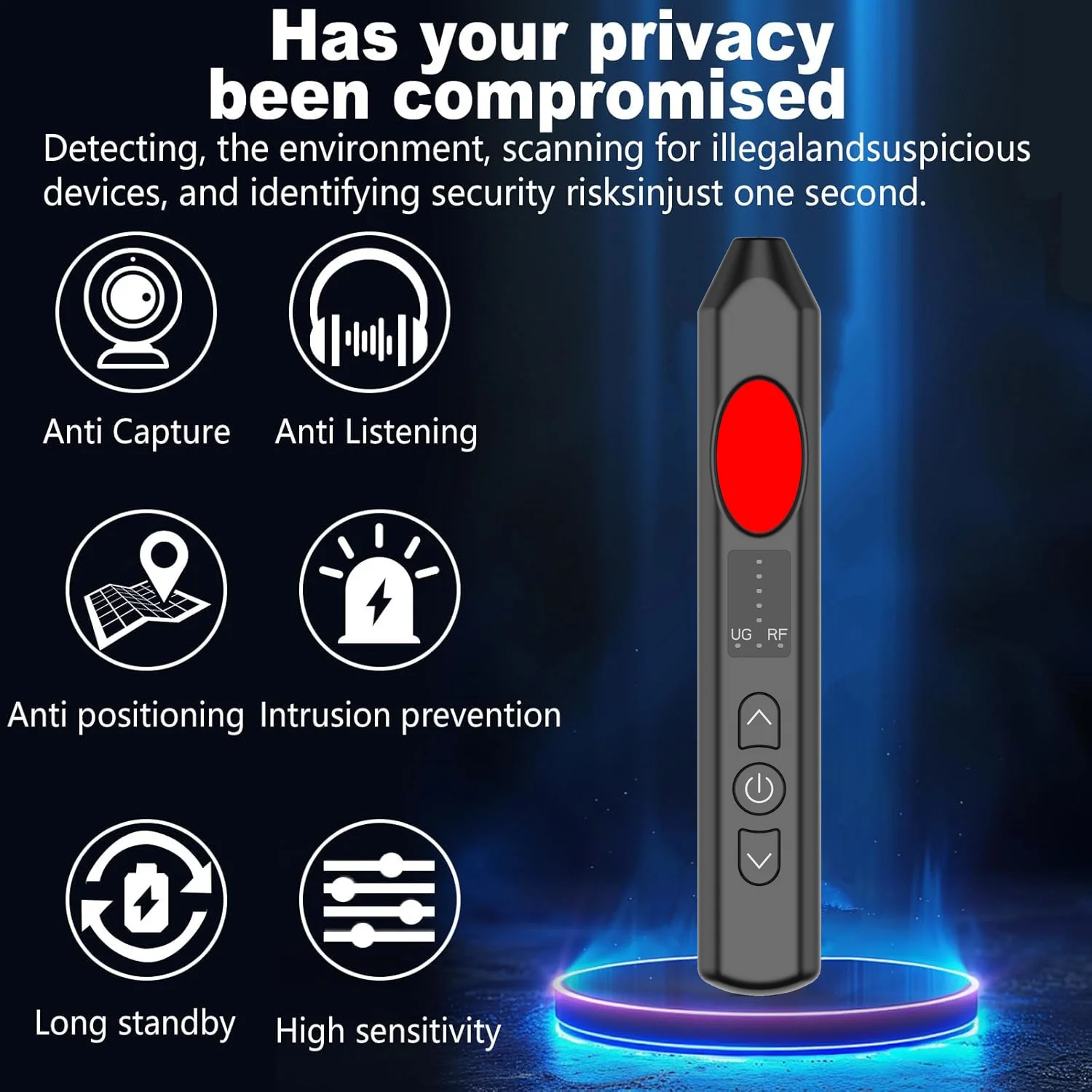 Intelligent Camera Detector Anti-scandid Camera Detector, Hotel Conference Room Vehicle Detector,signal Positioning Buzzer Alarm