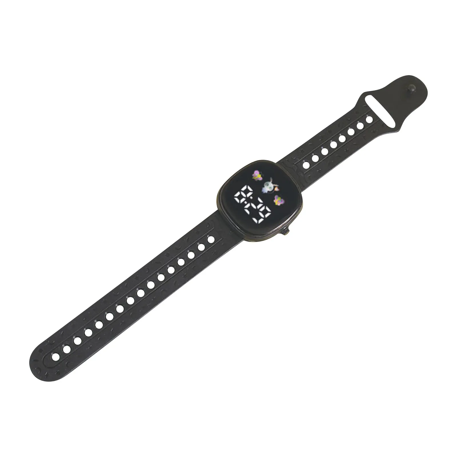 Children\'S Watch Suitable For Students Outdoor Sports Electronic Watches Screen Display Time Month Casual Silica Gel Watch