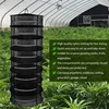 2/4/6/8 Layer Herbs Drying Net Folding Dry Rack Breathable Hanging Mesh Basket Flowers Buds Plants Dryer with Zipper Handle 3