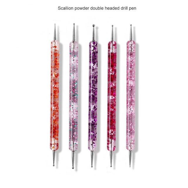 Manicure Tools Nail Art Dotting Rhinestone Flower Pen Stainless Steel  Crystal Dual End Design Painting - AliExpress