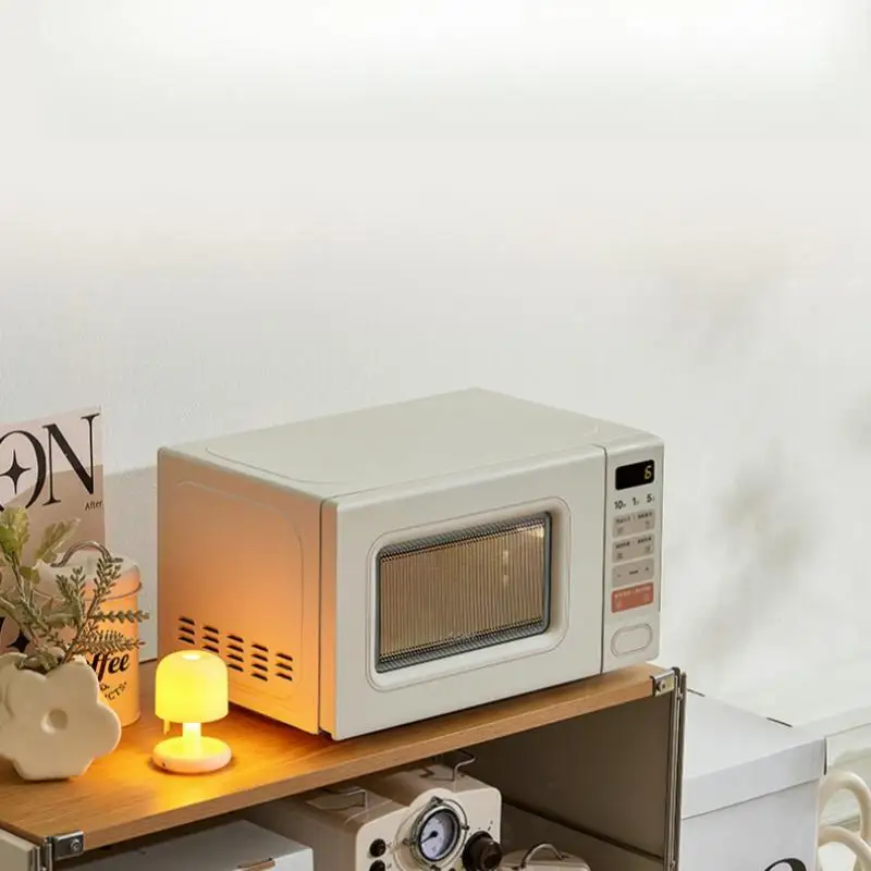 Midea Microwave Oven 220V 20L Frequency Conversion Microwave Appliance Retro Turntable Style Low-frequency Light Tone