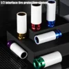 7pcs1/2" Drive Wheel Protector Impact Socket, Thin Wall Deep Impact Socket Set Durable Plastic Sleeve Lug Nut Socket 6 Point 3