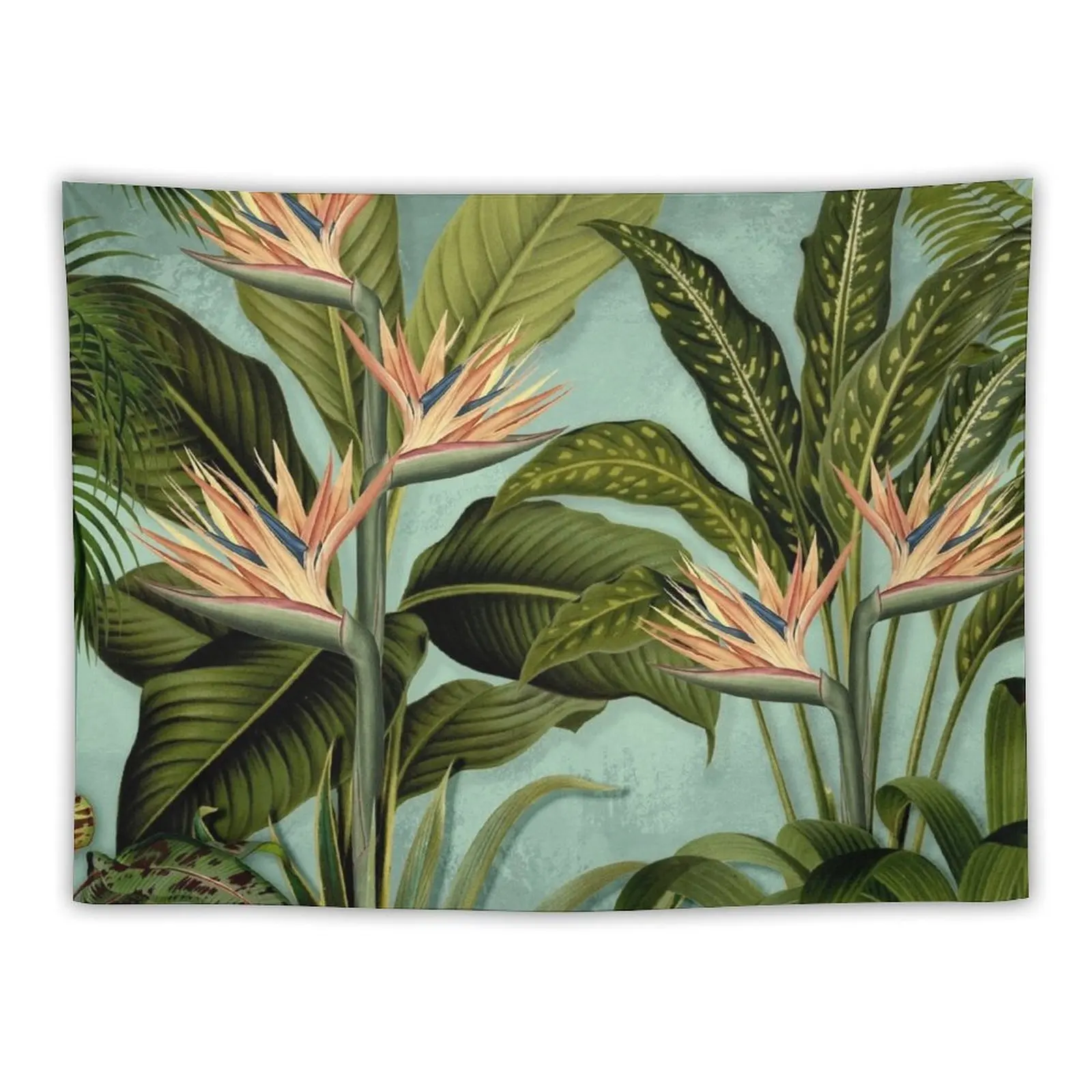 

Lush tropical plants Tapestry Wall Tapestries Aesthetic Room Decor Korean Home Decor Aesthetic Tapestry