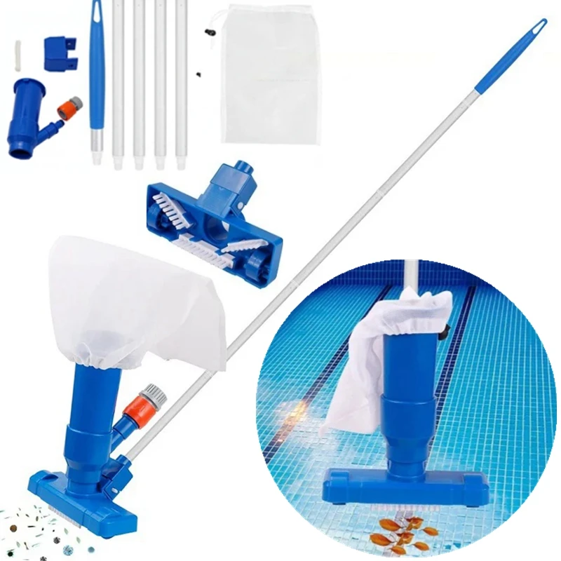 

Swimming Pool Vacuum Head with Brush Bag Cleaning Kit Cleaning Skimmer Pools Clean Bottoms For Pool Filter Pool Vacuum Cleaner