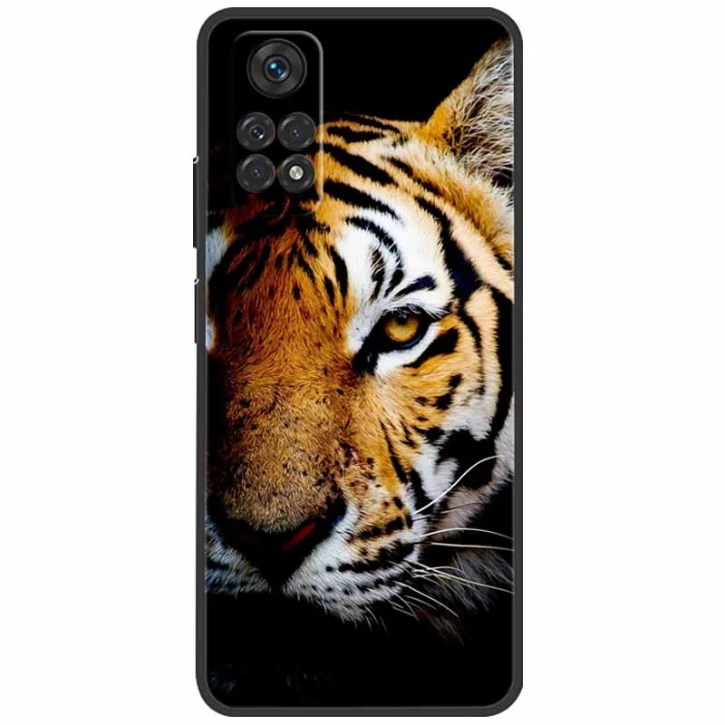 mobile pouch bag For Xiaomi Poco M4 Pro Case 4G 6.43'' Silicone Tiger Soft Funda TPU Cases for Xiaomi Poco X4 Pro 5G Case Cover 2022 Para Euti mobile pouch bag