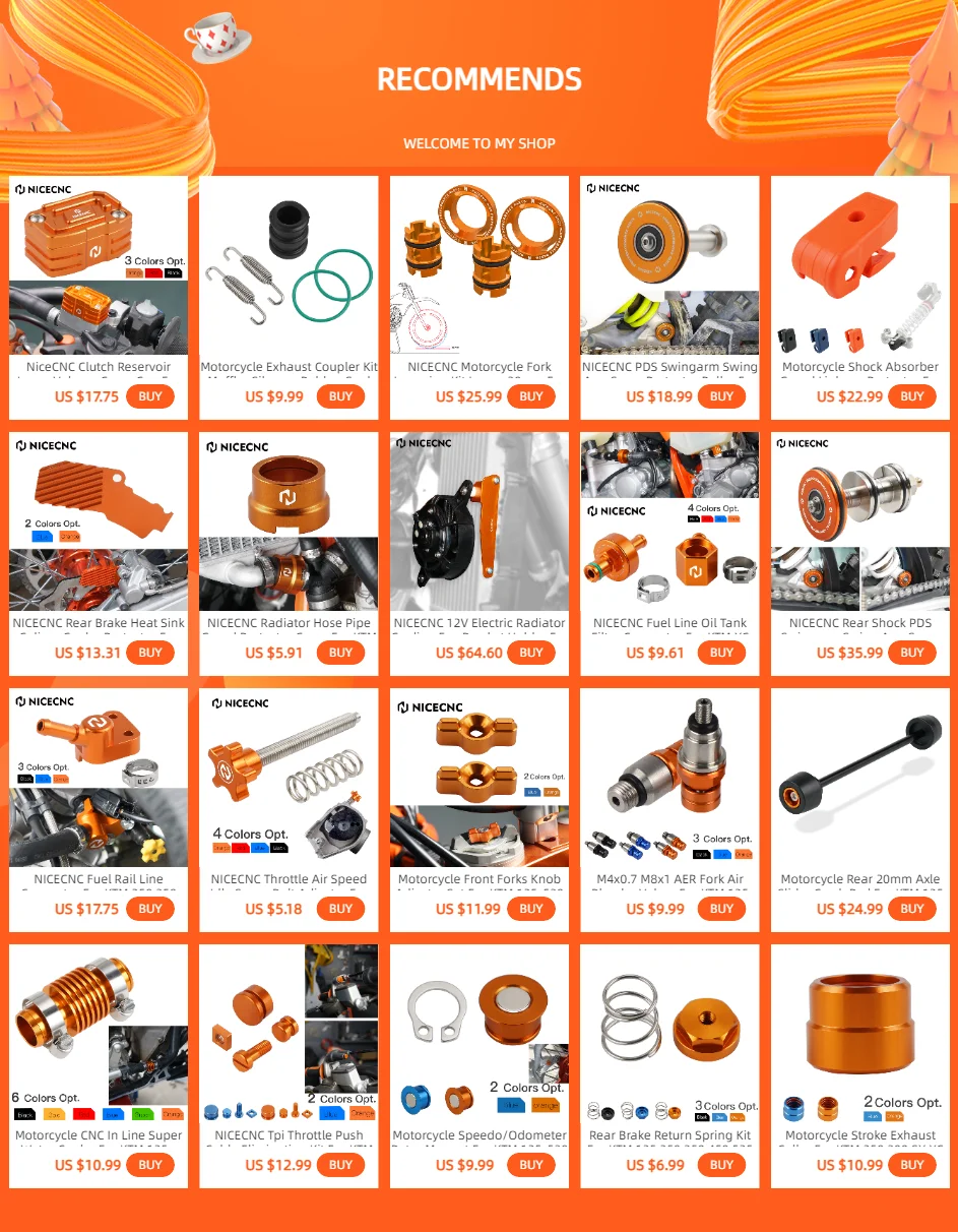 Motorcycle Exhaust Coupler Kit Muffler Silencer Rubber Seal For KTM 250 300 EXC MXC XCW XC SX 6D Freeride 1998 - 2016 2015 2014