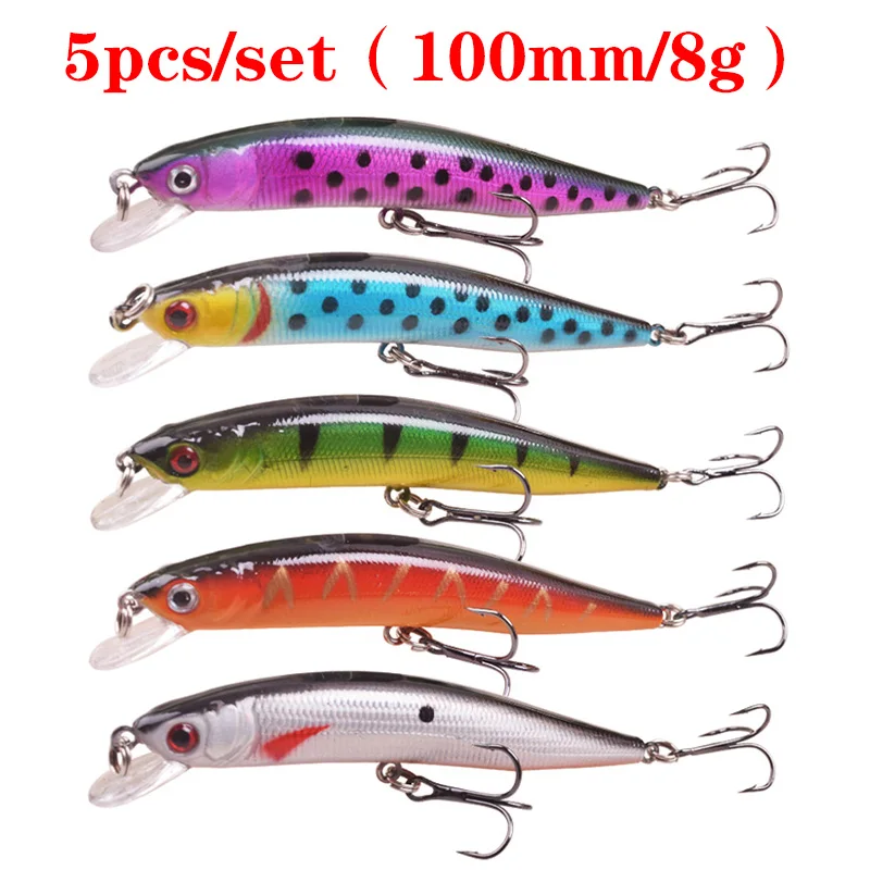 Fflybg New Mixed Fishing Lure Set Soft And Hard Bait Kit Minnow