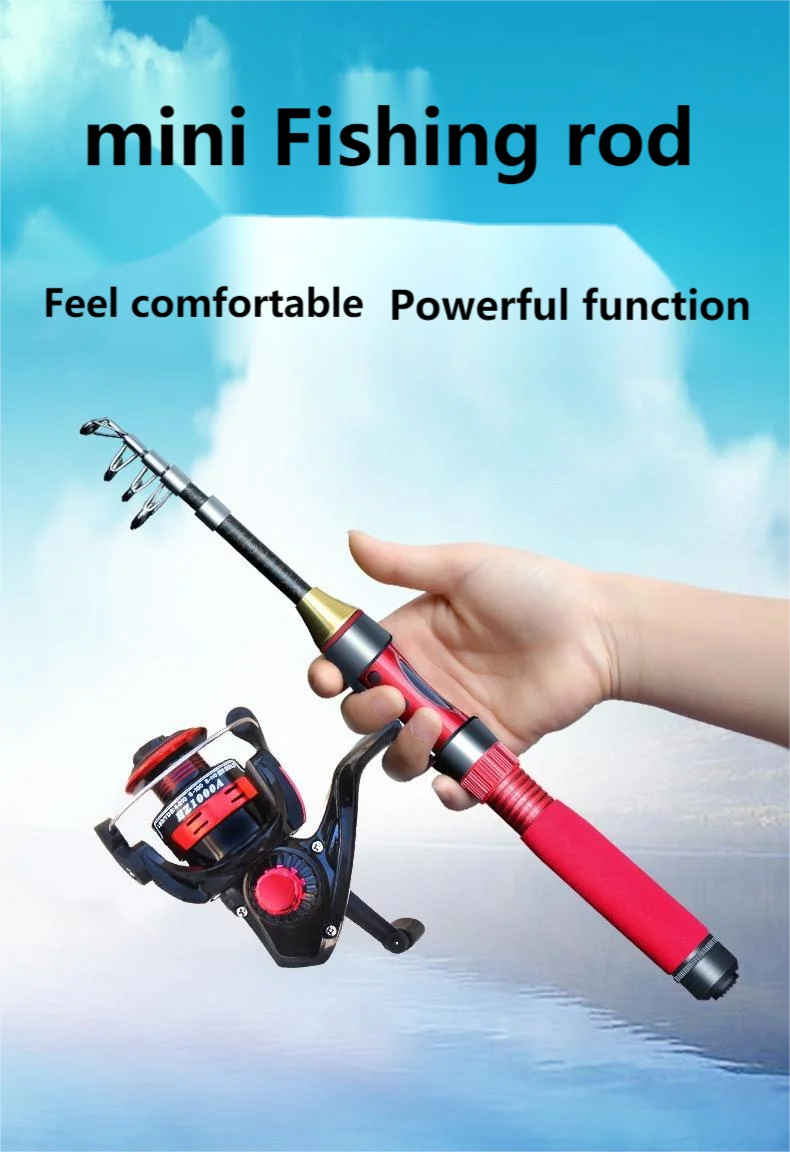 Retractable Mini Fishing Rod Spinning Rod Fishing Pole Rods Telescopic