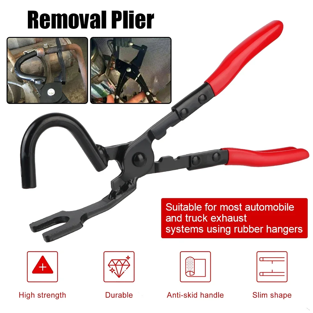 Exhaust Hanger Pliers Kit Professional Rubber Gasket Puller Heat-Resistant Gripper for Car/Truck/Motorcycle Repair